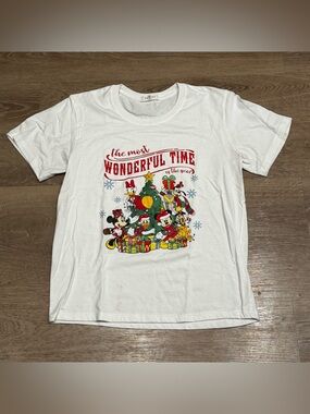 Disney Holiday Graphic Tee - White, Red, Green, Yellow